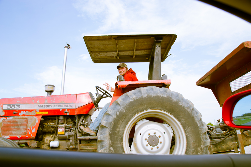 Just two red vehicles out on the road, no big deal. All Photo Credits: Raphael Orlove